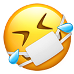 Rofl With Mask emoji
