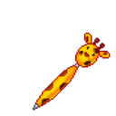 Giraffe Pen Heart emoji