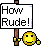 How Rude emoji
