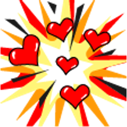 Hearts Boom emoji