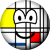 Mondriaan Emoticon emoji