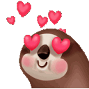 Love Sloth emoji