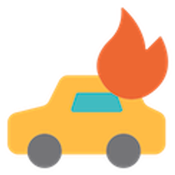 Car On Fire emoji