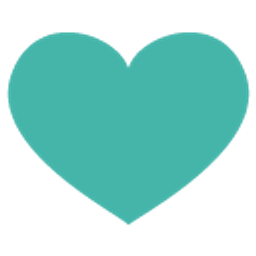 Heart Pantone 2010 Turquoise emoji