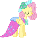 Fluttershy Dressed Up emoji
