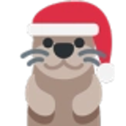 Otter Xmas emoji