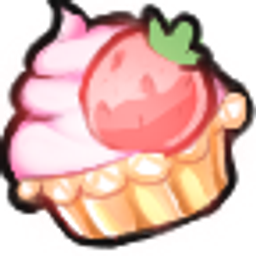 Cupcake Strawberry emoji
