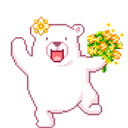 Bear Flowers emoji