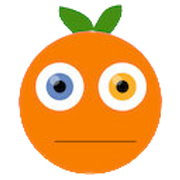 Uneasyorangenobckgrnd emoji