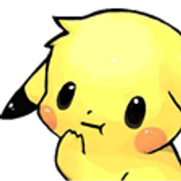 Pika Think emoji
