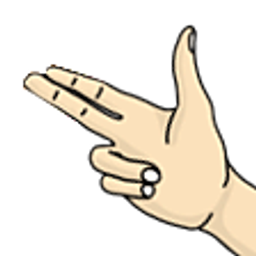 Finger Guns Left emoji