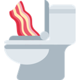 Toilet Bacon emoji