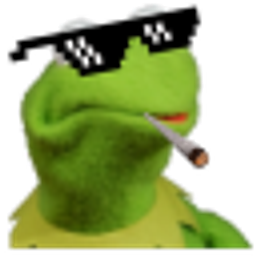 Thug Life Kermit emoji