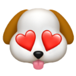 Dog Heart Eyes 2 emoji