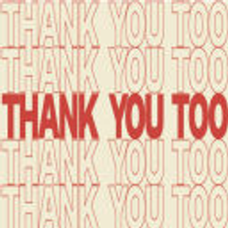 Thank You Too emoji