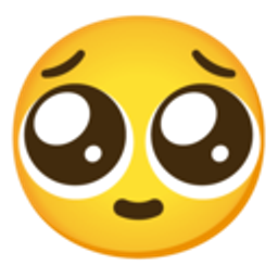 Larg Eyes Pleading Face emoji