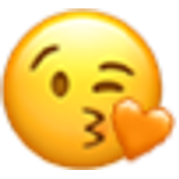 Orange Kiss emoji