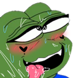 Frog Blush Drool emoji