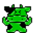Dancing Green Cow emoji