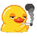 Smoking Duck emoji