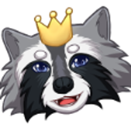 Queen Raccoon emoji