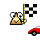 Triangle Race Car emoji