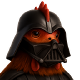 Chicken Darth Vader emoji