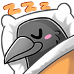 Zzz Crow emoji