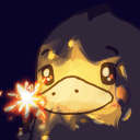 Fireworkduck emoji