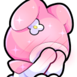 Pink Bunny Cover Face emoji