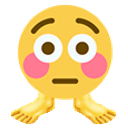 Flushed Feet emoji
