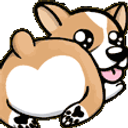 Ass Wiggle Corgi emoji
