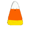 Candy Corn Ghost emoji