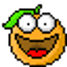 Orange Grin emoji