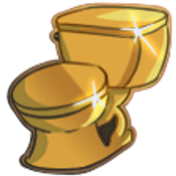Gold Toilet emoji