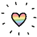 Pride Heart E emoji