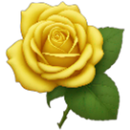 Yellow Rose Bloom emoji