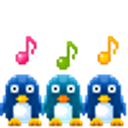 3penguins Singing emoji
