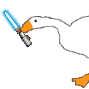 Goose Lightsaber Run emoji