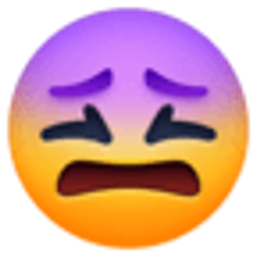 Confounded emoji