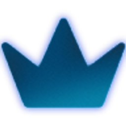 Blue Glowing Crown emoji