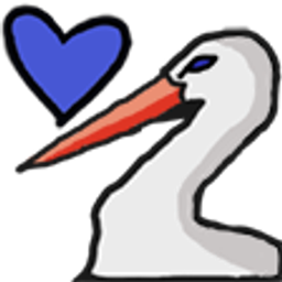 Stork Love emoji