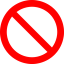 Notallowed emoji
