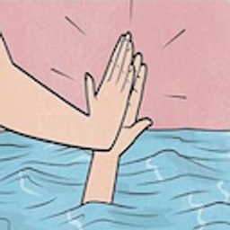 Drowning High Five emoji
