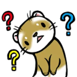 Ferret Confused emoji