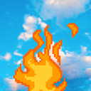 Bluesky On Fire emoji