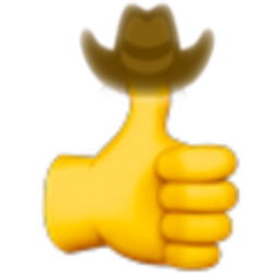 Thumbsup Cowboy emoji