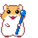 Hamster Wand Blue emoji