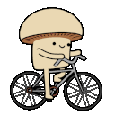 Mushroom Bike emoji