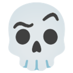 Skull With Raised Eyebrow emoji